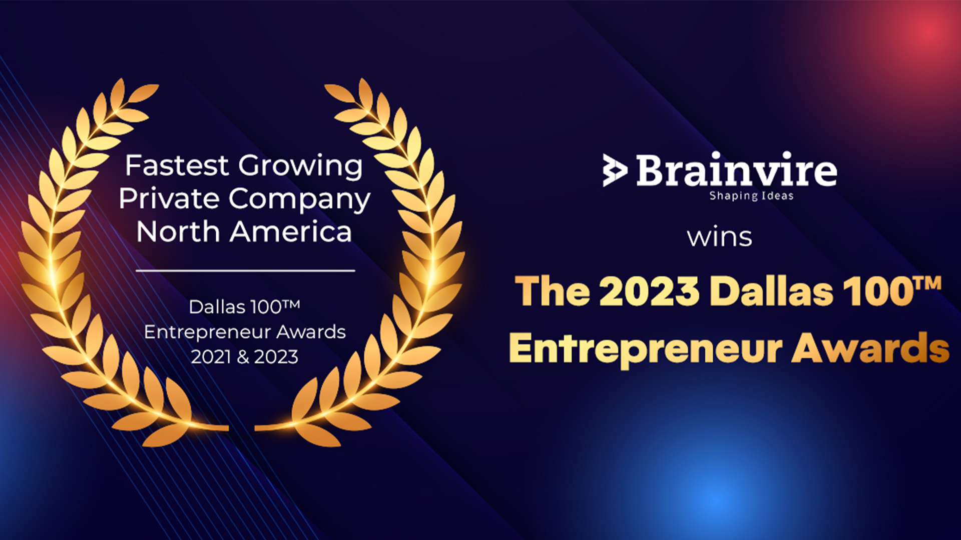 The Dallas 100™ Entrepreneur Award 